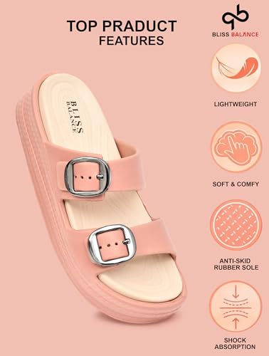 Image of SUPER SOFT Comfortable with Adjustable Strap Flip-Flops Women's & Girl's Cushioned |Waterproof Anti Skid & Lightweight OUT Door & IN Door Slipper BBINDIGO2