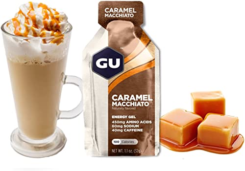 Gu Energy Original Sports Nutrition Energy Gel, 24-Count, Caramel Macchiato #TOP2