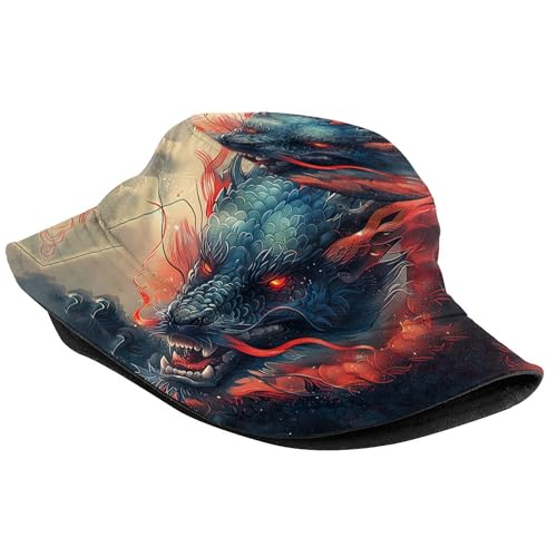 Image of Bucket Hat for Women Men, Fashion Print Outdoor Beach Hat Packable Sun Cap for Travel Hiking