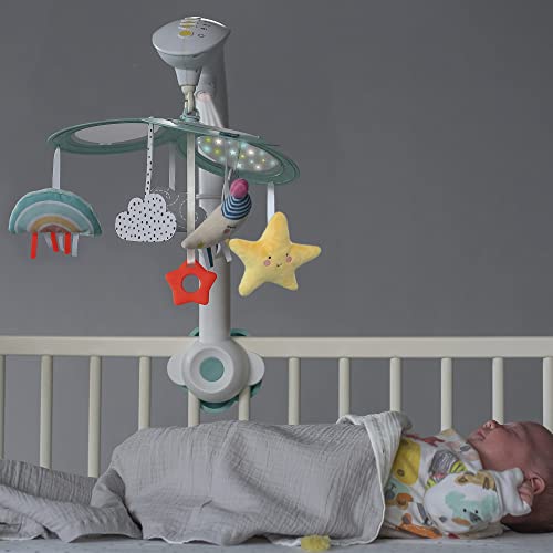 Taf Toys Sweet Dreams Mini Moon Crib Mobile With Soothing Music And Lights. Including Star Light Projector 30 Minutes Of Classical Soothing Melodies & Soft Hanging Toys Nursery Toys For Babies Newborn #TOP6