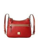 Dooney & Bourke Crossbody Bags for Women, Presley Pebble Grain Leather Crossbody Handbag with Adjustable Shoulder Strap - Red