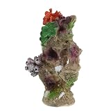NUOBESTY Künstliche Korallenriff Aquariumdekoration Verschleißfeste Zarte Haushalts Kunstkoralle aus Resin für Aquarien Naturgetreues Aquarium Ornament für Frische Wasserbecken