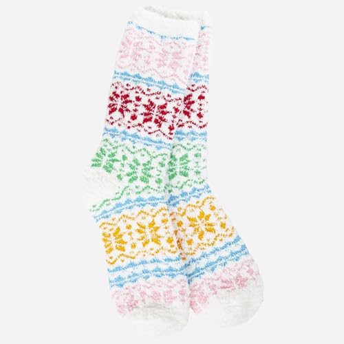 Image of World's Softest Cozy Collection Crew Socks - Smooth Multi Colors Cozy Socks - Knit Top Holiday Spirit Fashion Socks