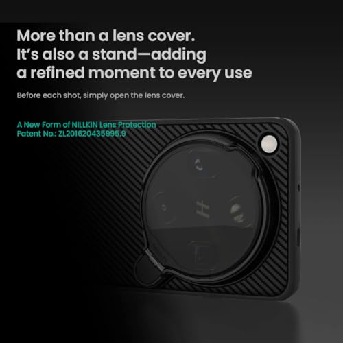 Image of Nillkin Case for Oppo Find X9 Ultra (6.82 inch Inch) CamShield Prop Magnetic Flip Style Transparent Black Lens Camera Protect Mobile Holder TPU + PC Black Color
