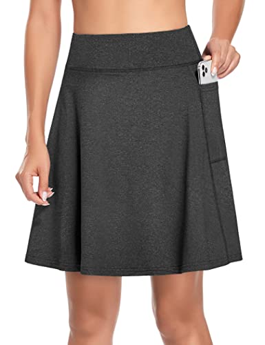 Koralhy Women's Golf Skorts, Tennis Skirts With Pockets For Women High Waisted Workout Sports Athletic Skorts Breathable Skin-Friendly Light Weight Quick Dry Gray Xx-Large #TOP3