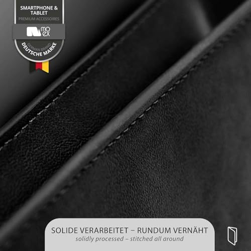 Coque Nubia RedMagic 9 Pro premium rabat cuir noir moex - 5