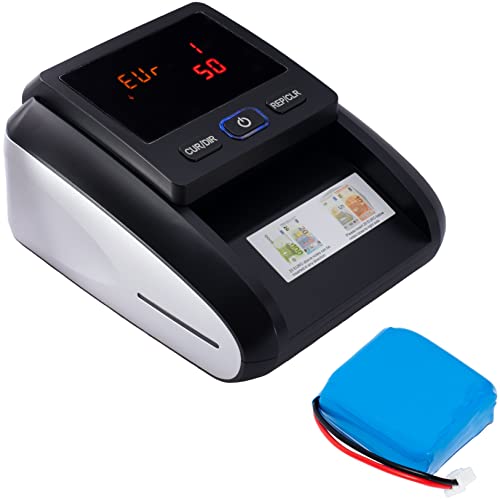 JeVx Macchina rilevatore e contatore di banconote false è automatico introduce la banconota in qualsiasi posizione per uso commerciale 7 sistemi di rilevamento di alta sicurezza per euro denaro