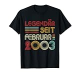 legendär dal febbraio 2003 vintage 18° compleanno maglietta
