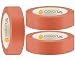 Produktbild 3 x Colorus Putzband PVC PLUS | Bautenschutz-Klebeband 30 mm x 33 m orange glatt | Robustes Abdeckband für Innen und Außen | Leicht abrollbar | Fensterband mit UV-Beständigkeit