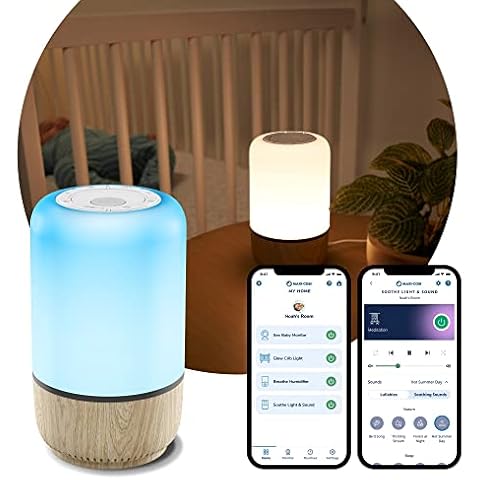 Maxi-Cosi Soothe Light & Sound, Smart Baby Night Light, White Noise Machine Baby, Part of Maxi-Cosi Connected Home - Compatible with Alexa and Google Assistant Cover