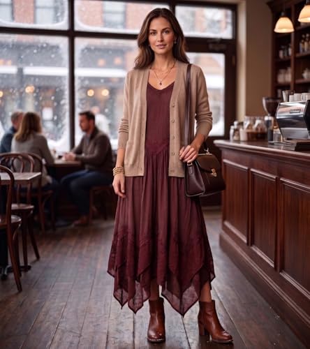 Image of Sakkas Rayon Embroidered Stonewashed Adjustable Spaghetti Straps Long Dress