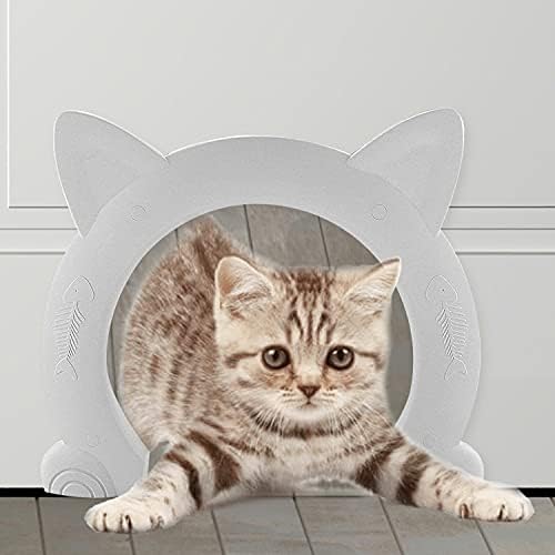 ikuso Indoor Cat Door, Cat Door for Interior Door, Pet Doors for Cat, Kitties and Kittens
