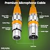 GEARit XLR Cables 1ft 10 Pack, Microphone Cable XLR Male to Female, Balanced Shielded Mic Cable with Copper Conductors for Recording Studio, Podcast, Stage Audio & Live Sound