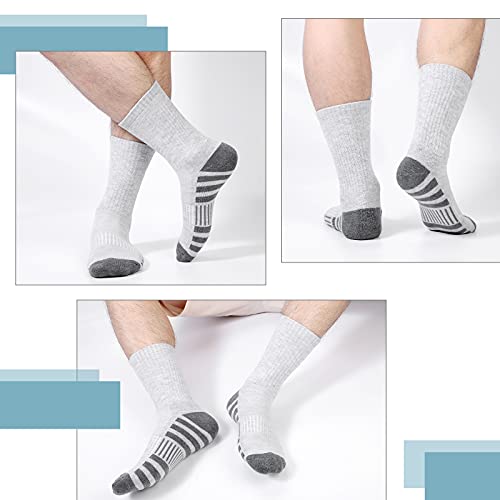 Airacker Athletic Socks Sport Running Calf Socks Performance Cushioned Breathable Crew Socks For Men Women(6 Pairs) #TOP6