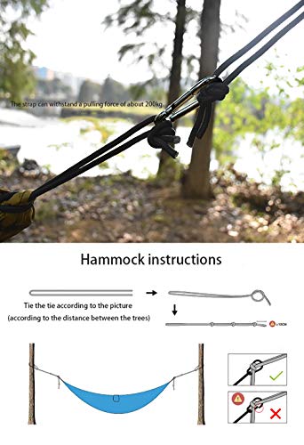 Hamac de camping 200 kg pour oublier le sol dur et humide - 5