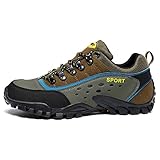 WANGKENSU Low-Cut Wear-Resistant Outdoor Hiking Shoes, Non-Slip Hiking Shoes, Men's Sports Shoes, Hiking Shoes (Brown 45)