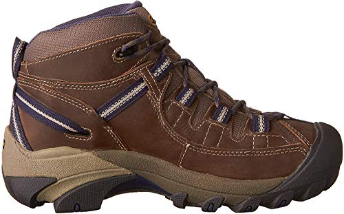 KEEN Women's Targhee II MID WP-W Hiking Boot, goat/crown blue, 6.5 M US