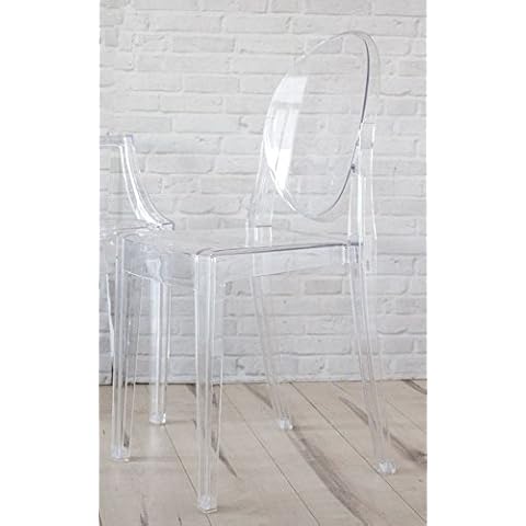 Keyhomestore Set of 2 PLEXIGLASS Chairs Cover