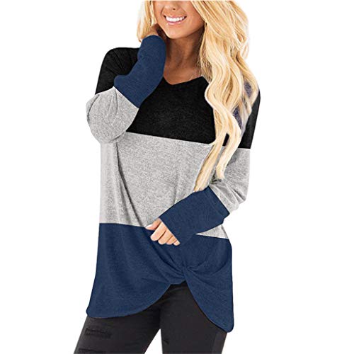 DKKK Tunic Shirts for Women Long Sleeve Round Neck Tshirt Ladies Casual Tops Loose Fit Draped Comfortable Tunic Tops Womens Clothing Blouse Black Dark Navy Blue M DKKK Tunic Shirts for Women Long Sleeve Round Neck Tshirt Ladies Casual Tops Loose Fit Draped Comfortable Tunic Tops Womens Clothing Blouse Black Dark Navy Blue M