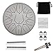 Yahpetes Steel Drums 6 Inch 11 Note Steel Tongue Drum Worry-free Drum Musical Instruments Hand Drums with Handpan Drum with 1 Pair Mallets and Storage Drum Bag Note Sticks (6