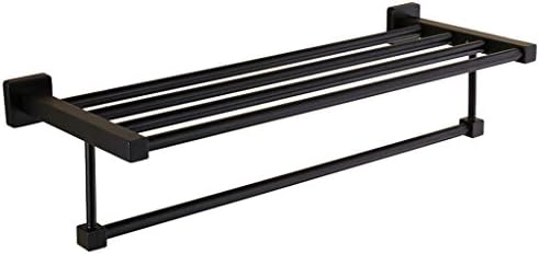 ☆耐腐食ダブルタオルラック 2層 マットブラック ステンレス Amazon.co