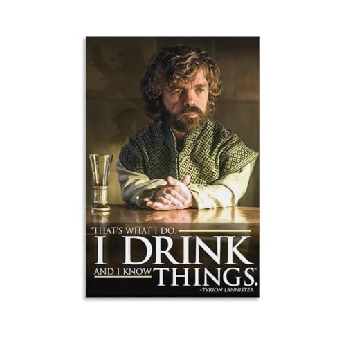 KBGDFSDF Poster de Game of Thrones sur toile pour décoration de chambre à coucher, bureau, chambre, cadeau 30 x 45 cm