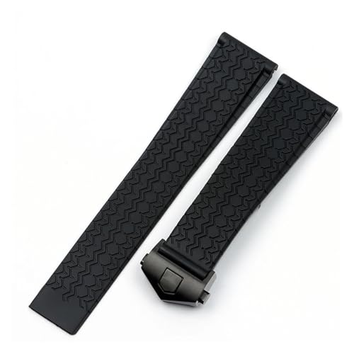 Ceinture de montre 22mm silicone étanche avec boucle papillon pour minuteur d'entraînement TAG Heuer