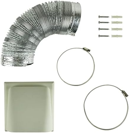 Universal 150mm Diameter Kitchen Cooker Hood 3m Ducting Kit with Cowl Vent
