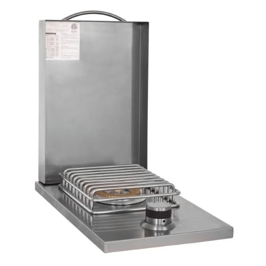 Blaze Grills 12,000 BTU Built-In Stainless Steel LTE Single Side Burner for Outdoor Grill, Natural Gas