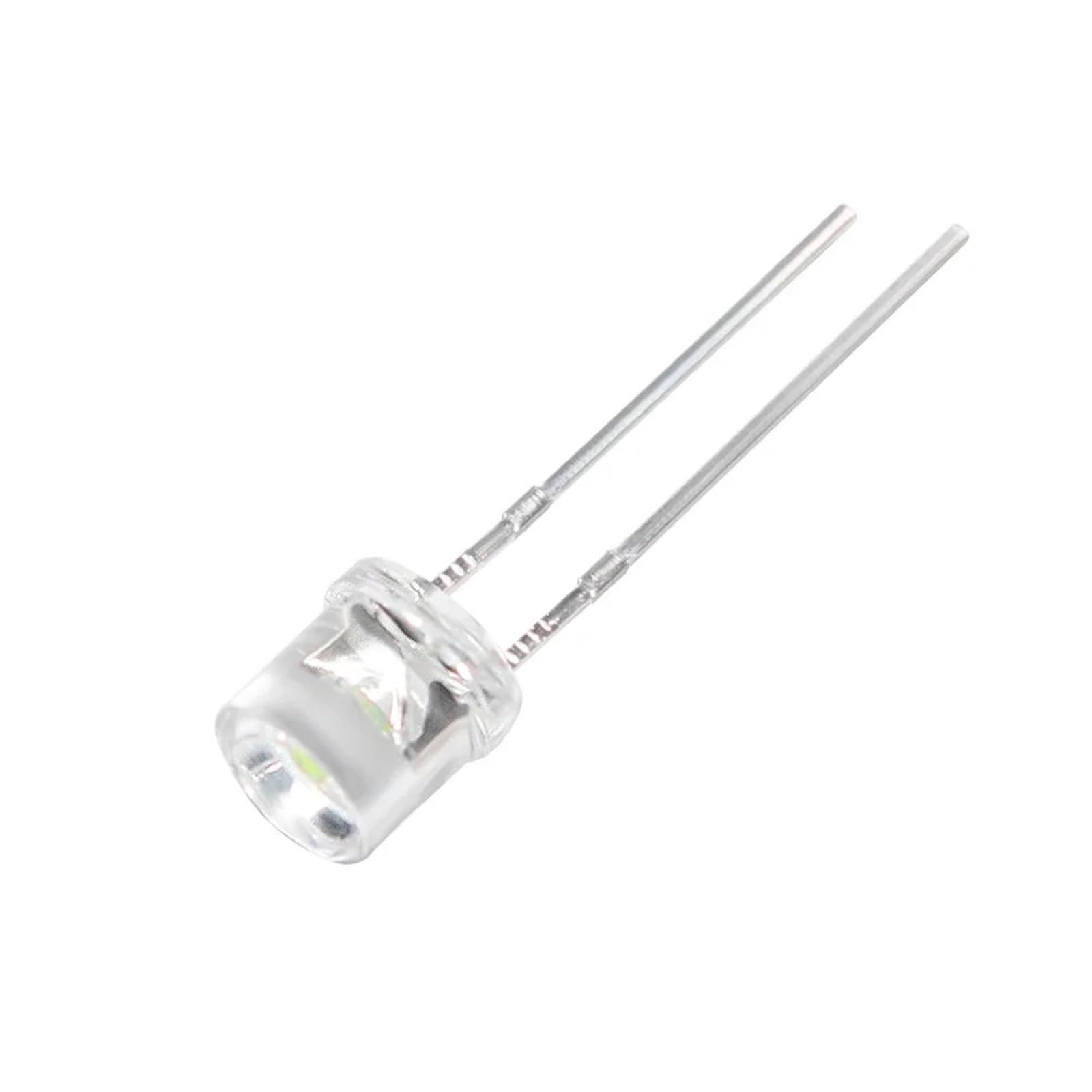 LED plates 5mm blanches F5 à haute luminosité et lentille transparente transparente