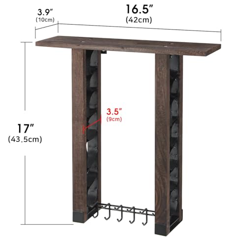Soporte de madera para 7 cinturones con acabados premium MK1013A 7