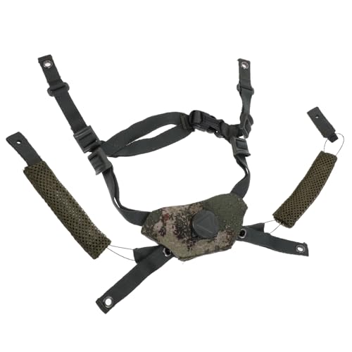 SHINEOFI Jugulaire de Casque de Chantier Industrielle Réglable en Polyester et Fer, Sangle Anti-Glissement pour Casque de Sécurité Adaptée aux Espaces de Travail Électriques