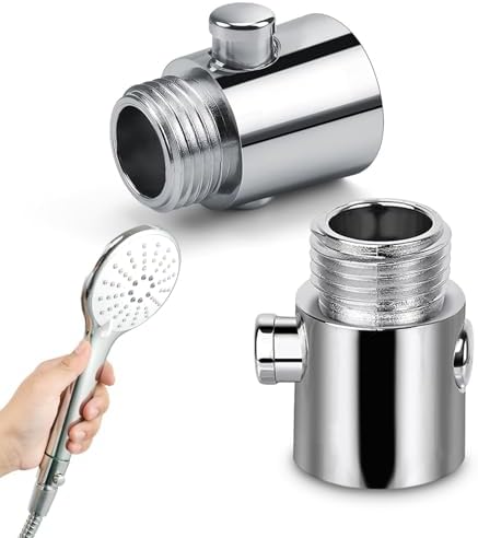 Lot De 2 Vannes De Commutation/douche Permanentes - Alliage De Zinc, Argent, Style Antique, 1/2"