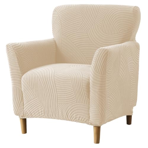 GOSTADY Stretch Chair Covers Armchair Slipcovers for Living Room,Beige