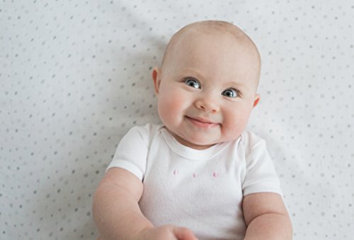 Image of Amazing Baby Silky Swaddle Muslin Blankets, Set of 2, Bamboo Viscose, Drops and Dots, Sterling (Pack of 2)
