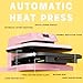 HTVRONT Auto Heat Press Machine for T Shirts - Heat Press 15x15 with Auto Release - Heats Up Fast & Heat Evenly, Professional Heat Press Machines for HTV, Sublimation, Heat Transfer Projects