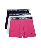 POLO RALPH LAUREN Boxer Briefs 3 Pack Cruise Navy/Madison Pink/White MD