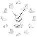 Horloge murale numérique Perse Chat Grande horloge murale 3D moderne à monter soi-même, motif chat persan à poils longs, convient pour le salon, la chambre à coucher