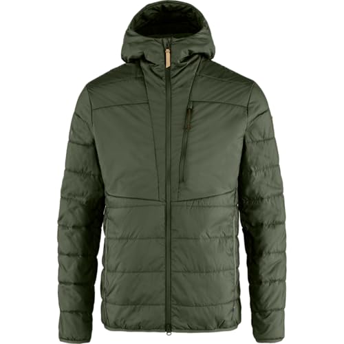 Image of Fjallraven Keb Padded Hoodie Men's Jacket - Lightweight Insulated Durable Midlayer for Hiking Trekking Outdoor