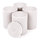 Brybelly 100-pack Interlocking Poker Chip Set - 2 Gram Lightweight Plastic Chips for Texas Hold Em Poker, Card Games, Casino Night, Mathematics Counting Learning, Large Bingo Markers (White)