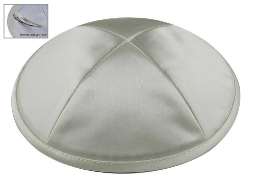 Image of Zion Judaica Deluxe Satin Kippah Yarmulkes for Kids Teens & Adults Skullcaps 6.25 inch Multi-Color Options 4 Panel Design