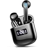 Auriculares Inalámbricos, Auriculares Bluetooth 5.3 HiFi Estéreo con 4 Mic, Cascos Inalambricos Bluetooth Bass Cancelación de Ruido 40H In-Ear Auriculares IP7 Impermeables
