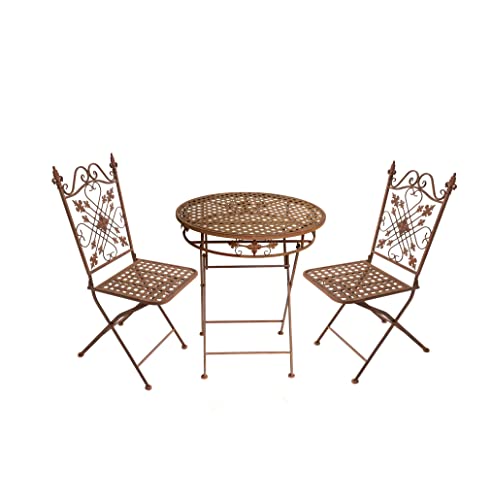 Ziegler 3tlg. Garnitur 3er Set Gartenmöbel 2 Gartenstühle Gartentisch...