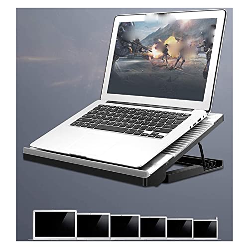 Base para Laptop con 2 Ventiladores y Luces LED Azules miniatura 2