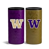 The Memory Company Officially Licensed NCAA - University of Washington 2-Pack Home/Away Leopard SS Slim Can Coolie