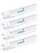Hyperikon 2 Foot LED Tube, T8 25 Watt Equivalent (8W) Clear, T10 T12 Light Bulbs, 4000K Daylight, Dual End Flourescent Replacement, UL, 4 Pack