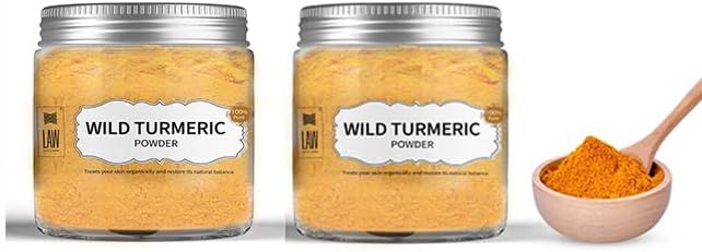 looms & weaves - Ayurvedic Natural Wild Turmeric Powder 200 Gram (Curcuma Aromatica/Jangli Haldi/Kasthuri Manjal) (Newly Packed in ECO Friendly Container)