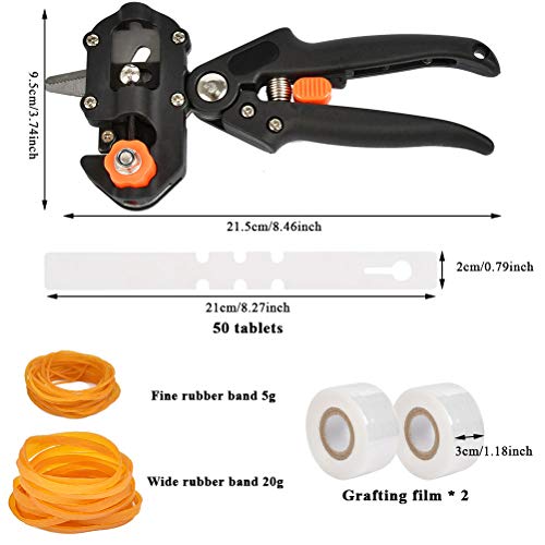 TIMESETL Grafting Tool Snoeischaar Kit,Enten Snijgereedschap Set Professionele Tuin Enten Snoeischaar Plant Tak Tak… - Afbeelding 5