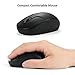 Wireless Keyboard and Mouse Combo for Windows, 2.4G Full-Sized External Cordless Computer Keyboard Mouse Combo for Laptop PC Desktop Chrome Mac, Number Pad 1600 DPI Silent Mouse USB Receiver (Black)