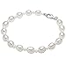 Produktbild Valero Pearls Damen-Armband Hochwertige Süßwasser-Zuchtperlen in ca. 4-6 mm Oval weiß 925 Sterling Silber 19 cm - Perlenarmband mit echten Perlen weiss 474511